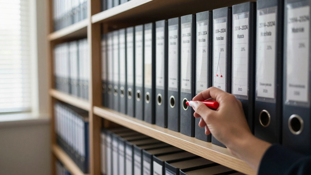 Долгосрочный журнал ставок на полке с данными за 10 лет и графиком устойчивой прибыли.