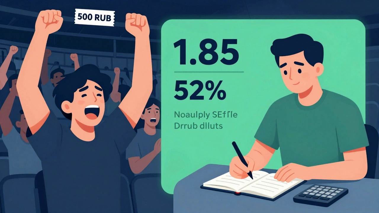 Контраст: эмоциональный болельщик против спокойного аналитика, вычисляющего выгодную ставку.