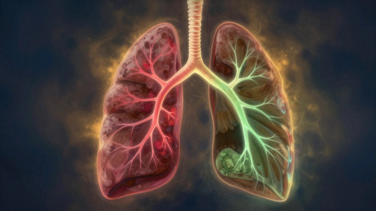 Абстрактное изображение кислородного потока в мышцах, питаемого полезными продуктами.