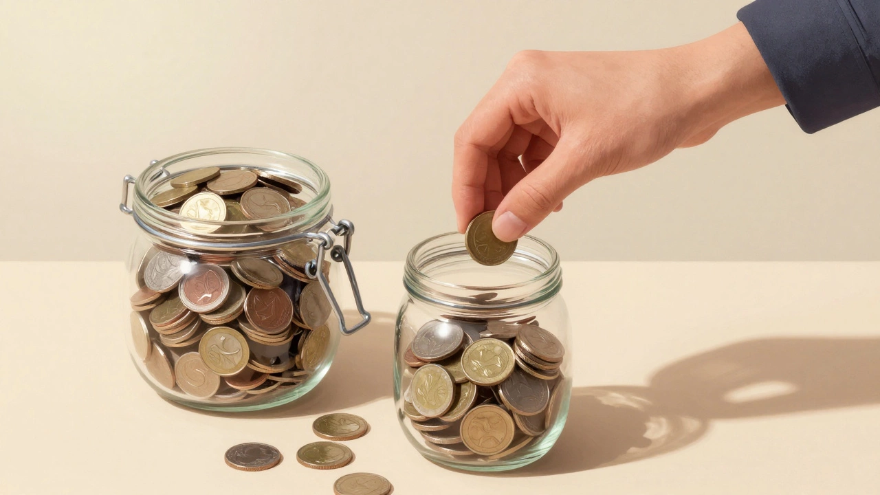 Разделение бюджета: небольшая часть для ставок, основная в сбережениях