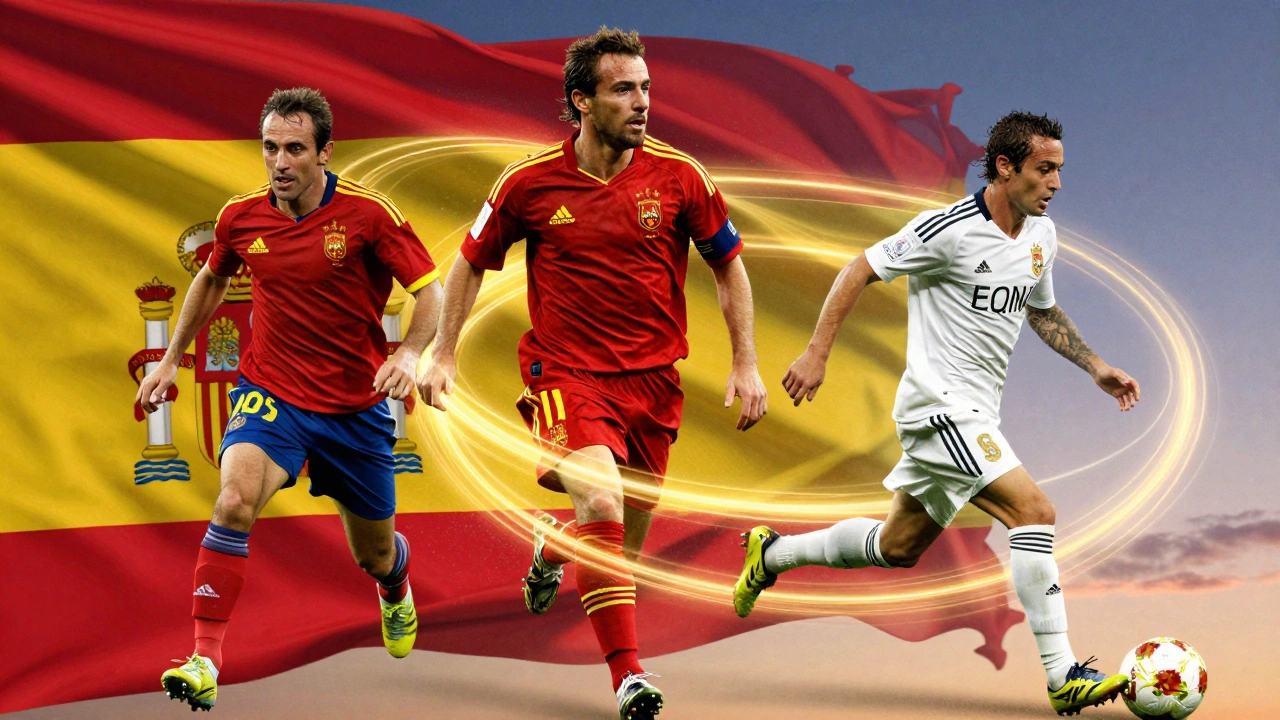 Игровой момент эпохи Испании 2008–2012: игроки передают мяч в стиле тик-так.